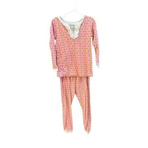 Lila and Hayes School Bus PJs, 100% Pima Cotton, VGUC, Sz 6 (6C)